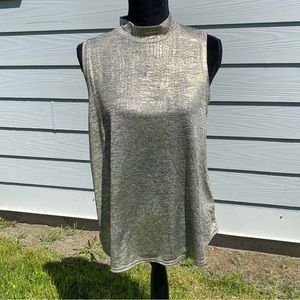 Anthropologie gold shimmer top